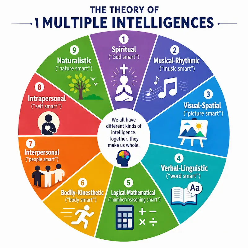 Multiple-intelligences-pie-chart
